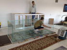Starfire clear glass front and sides